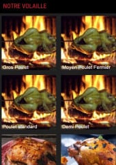 Menu La Rotisserie - les volailles