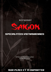 Menu Restaurant Saigon - Carte et menu Restaurant Saigon Miramas