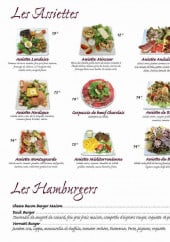 Menu Tiger's House - Les assiettes et hamburgers