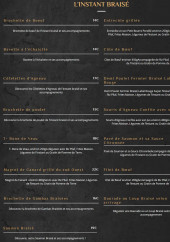 Menu L'Instant Braisé - les brochettes,...