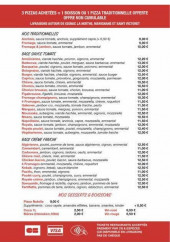 Menu Caprice Pizza - Pizzas, desserts et boissons