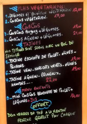 Menu Gouts Orientaux - La carte