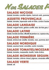 Menu Le voltaire - Les salades repas