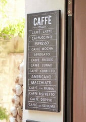 Menu All'Osteria - les cafés