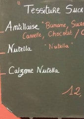 Menu Au Son des Pizzas - Exemple de menu