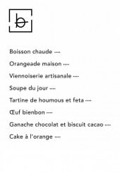 Menu Bienbon saintremy - Brunch