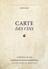 Menu Café de la Place - Carte et menu Café de la Place Saint Remy de Provence
