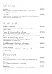 Menu L'Antico Mulino - Salades, antipasti et focacce 