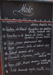 Menu Le Bistrot de Marie - L'ardoise