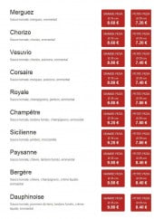 Menu Pizza Kings - Les pizzas classiques suite