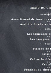 Menu L'Estive - Menu du Champsaur