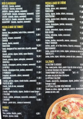 Menu Pizza Go - Les pizzas