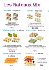 Menu Frenchy Sushi - Les plateaux mix