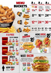 Menu Chicken Drive - Buckets, burgers et nuggets ,...