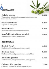 Menu L'authentic - Les salades et entrées