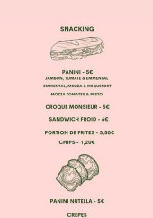 Menu Sista - Snacking