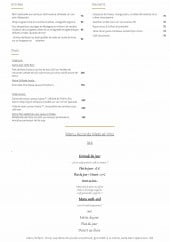 Menu L'Escale des Vins - Entrées, plats, desserts,....