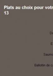 Menu Saveurs du sud - Les plats