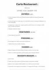 Menu La Table De Grans - Les entrées , les viandes, les poissons... 