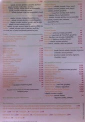 Menu L'en-K - Les salades, sandwiches,....