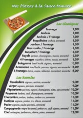 Menu Pizza Chrono "Chez Christophe" - Les pizzas Classiques et rurales