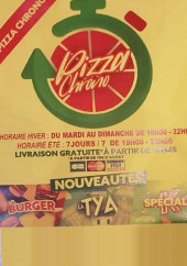 Menu Pizza Chrono - Carte et menu  Pizza Chrono Martigues