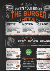 Menu The burger - Menu suite