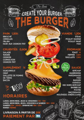 Menu The burger - Menu