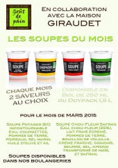 Menu Goût de pain - Les soupes