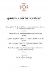 Menu Auberge de Noves - Menu gourmand 