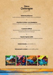 Menu Calanque de figuerolles - Le menu calandre