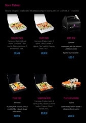Menu Enjoy Sushi - Les box mex et plateaux