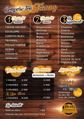 Menu Pizzeria di Milano - Tacos personnalisés, menu enfant et desserts