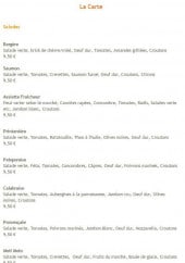Menu L'Aromatik - La carte