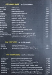 Menu Regal Pizza - Les pizzas