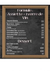 Menu Cave les Alpilles - Les formules