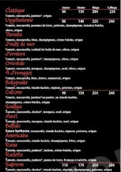 Menu Delice pizza - les pizzas