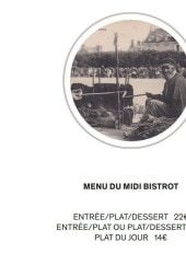 Menu L'assiette au beurre - Les menus du midi bistrot