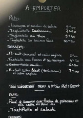 Menu La Loonja - Un exemple de menu à emporter