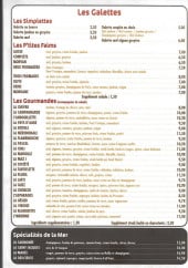 Menu Les Trois Bolées - Les simpletes, p'tites faims...