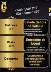 Menu The Guest - Exemple de menu