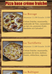 Menu Les 3 Ecus - Pizzas base crème