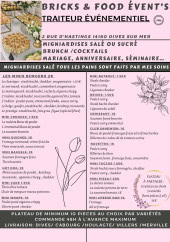 Menu Bricks & Food - Traiteur évènementiel