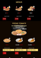 Menu Pizza Presto - Les menus et pizzas