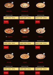 Menu Pizza Presto - Les pizzas page 2