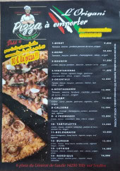 Menu L'Organi Pizza - La carte