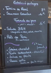 Menu Bouchon & Houblon - Les entrées et formules