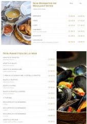 Menu L'Encas - Les moules et assiettes de la mer