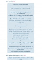 Menu La Champagne Ardennes - Le menu terroir et menu enfant