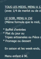 Menu Auberge de Varaville - Les formules midi et menus a 15€...